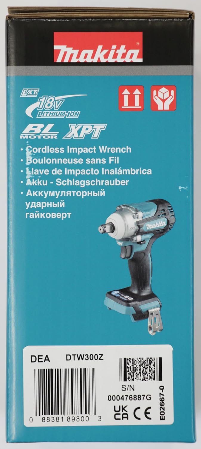 Makita DTW300Z 18V Brushless Cordless Impact Wrench – Tool Only (Battery & Charger Excluded)