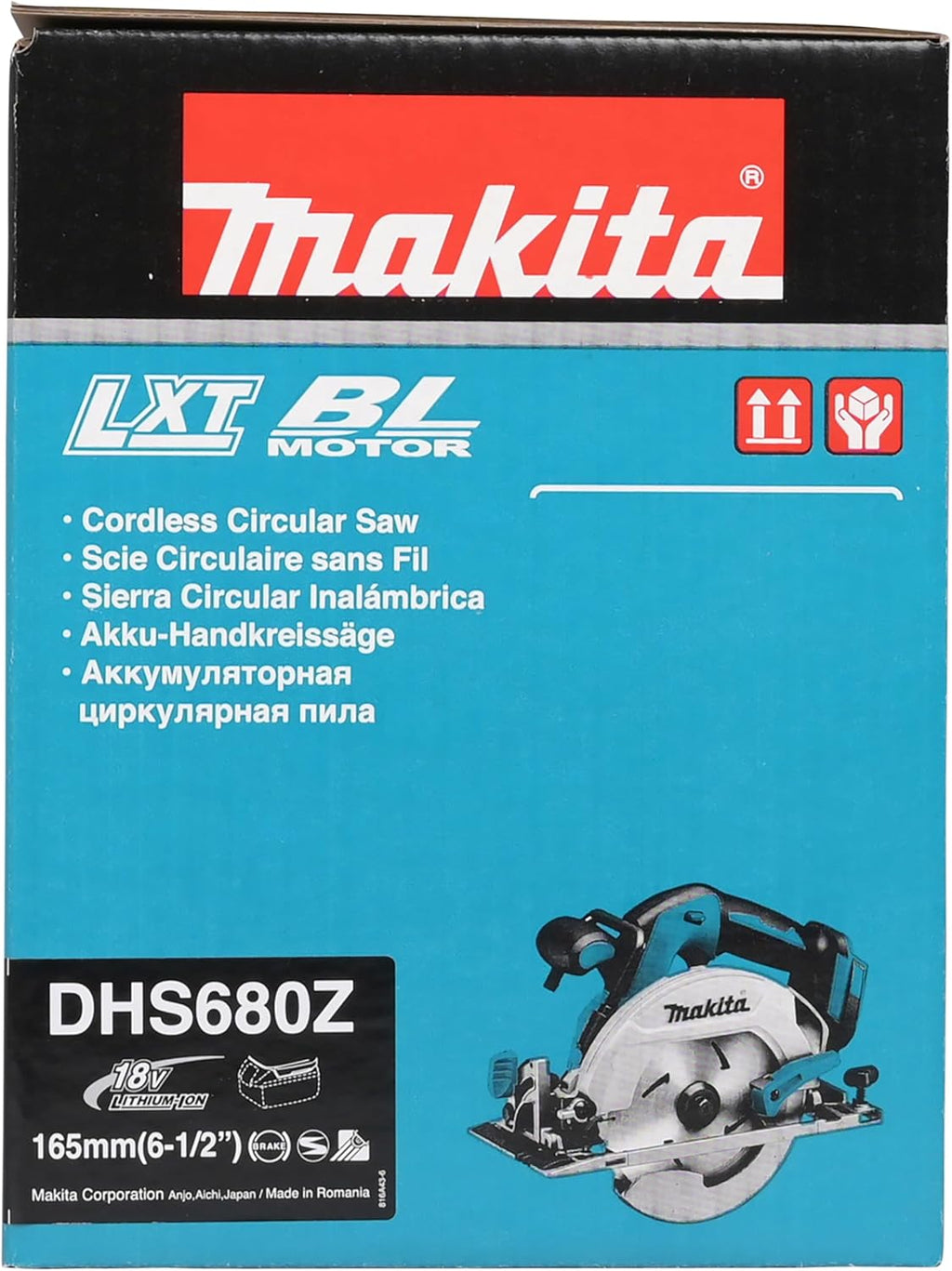 Makita DHS680Z 18V Li-Ion LXT Brushless 165mm Circular Saw – Tool Only (Battery & Charger Excluded)