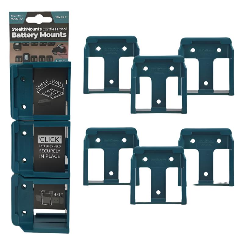 Makita 18V Wall-Mounted Battery Organizer – Convenient and Efficient Power Storage